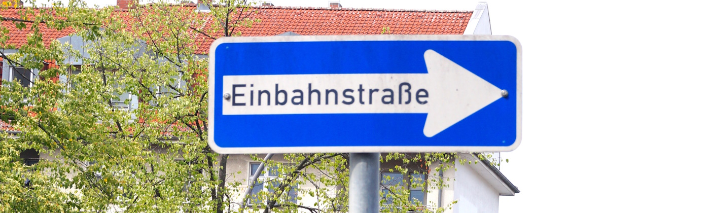 Header Einbahnstraße